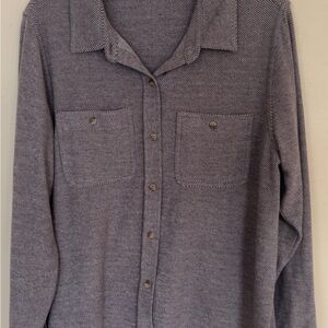 Matty M Brown Striped Knit Top